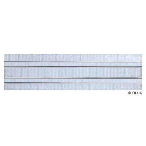 Tillig AKTION 87516 - Straßenbahn Gleis gerade zweispurig 316,8 mm - Pflastersteinstruktur